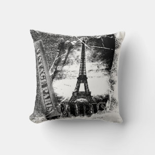 Vintage Eiffel Tower Paris #3 - Pillow