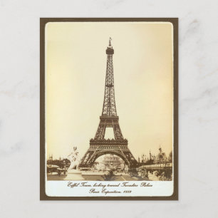 Vintage Eiffel Tower Paris Exhibition 1889 France Postcard