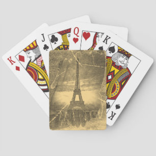 Vintage Eiffel Tower Paris Playing Cards