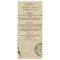Vintage Eiffel Tower Paris Postmark Wedding Menu