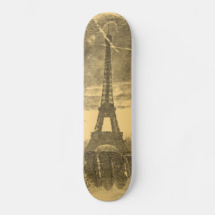 Vintage Eiffel Tower Paris Skateboard
