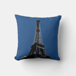 Vintage Eiffel Tower Paris Travel Cushion