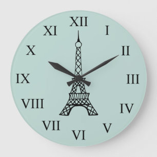 Vintage Eiffel Tower Paris Wall Clock Gift