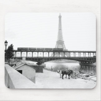 Vintage Eiffel Tower photo Paris France 1800s Mouse Mat