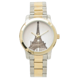 Vintage Eiffel Tower photo Watch