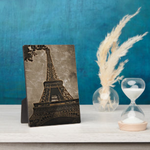Vintage Eiffel Tower Plaque