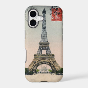 Vintage Eiffel Tower Postcard