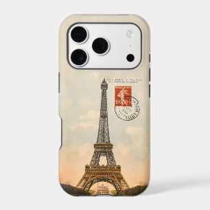 Vintage Eiffel Tower Postcard