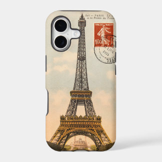 Vintage Eiffel Tower Postcard