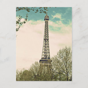 Vintage Eiffel Tower V1 Postcard