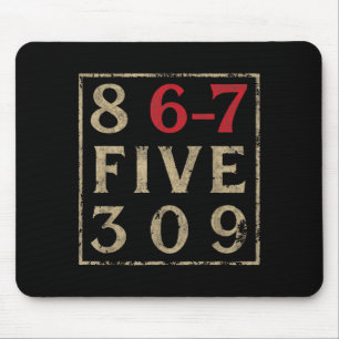 Vintage Eighties 867 Five 309 Nostalgic And Funny Mouse Mat