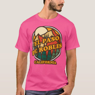 Vintage El Paso De Robles California Mountain Hiki T-Shirt