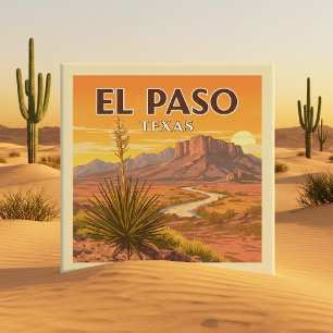 Vintage El Paso Texas Tile