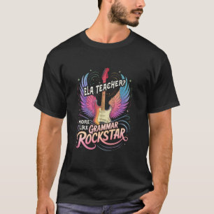 Vintage ELA TEACHER English GRAMMAR ROCKSTAR Gramm T-Shirt