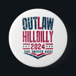 Vintage Elections Outlaw Hillbilly US Flag  7.5 Cm Round Badge<br><div class="desc">Vintage Elections Outlaw Hillbilly US Flag</div>