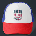 Vintage Elections Outlaw Hillbilly US Flag  Trucker Hat<br><div class="desc">Vintage Elections Outlaw Hillbilly US Flag</div>