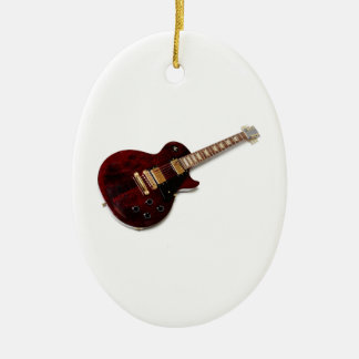 Vintage Electric Guitar Ceramic Tree Decoration