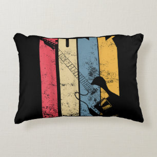 Vintage Electric Guitar Funk Music lover gifts Decorative Cushion