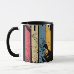 Vintage Electric Guitar Funk Music lover gifts Mug