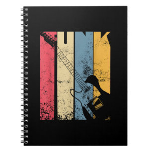 Vintage Electric Guitar Funk Music lover gifts Notebook