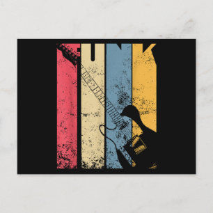Vintage Electric Guitar Funk Music lover gifts Postcard