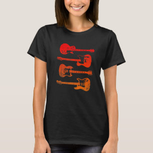 Vintage Electric Guitars Distressed Men Women Kid T-Shirt