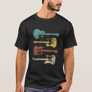 Vintage Electric Guitars Distressed Men Women Kid T-Shirt