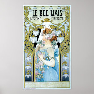 Vintage Electric Light Advertisement Poster