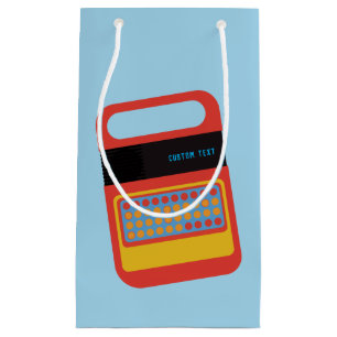 Vintage electronic speaking & spelling toy custom small gift bag