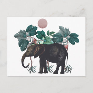 Vintage Elefant Postcard