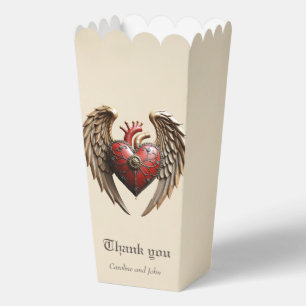 Vintage elegance: an elegant clock and heart. favour box