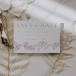 Vintage Elegance: Neutral Classic Floral Wedding Save The Date<br><div class="desc">Vintage Elegance: Neutral Classic Floral Wedding

See matching collection in Niche and Nest Store</div>