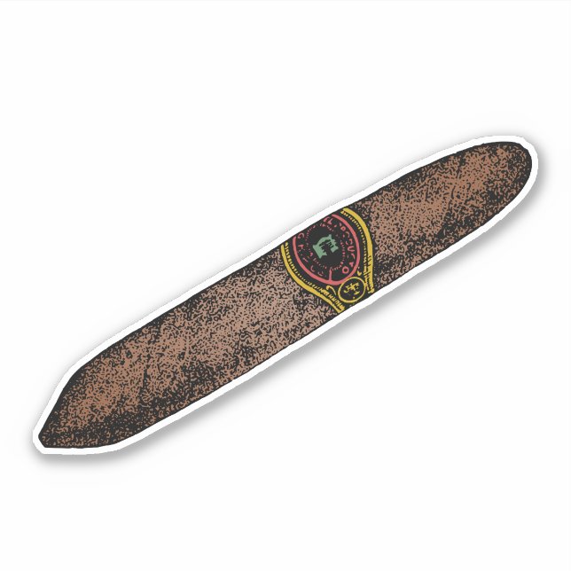 Vintage Elegance: Retro Cigar (Front)