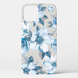 Vintage elegance seamless pattern with blossoming iPhone 12 case