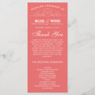 VINTAGE ELEGANCE WEDDING PROGRAM PROGRAMME