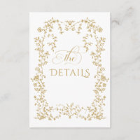 Vintage Eleganse Golden Flowers Photo Wedding