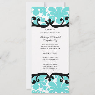 Vintage Elegant Anniversary Party Invitation