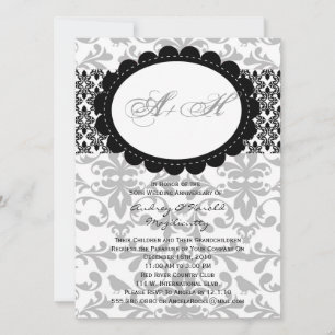 Vintage Elegant Anniversary Party Invitation