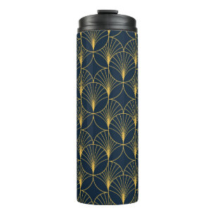 Vintage elegant Art Deco style seamless pattern wi Thermal Tumbler