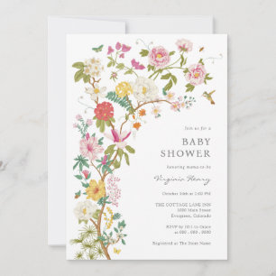 Vintage Elegant Baby Shower Invitation
