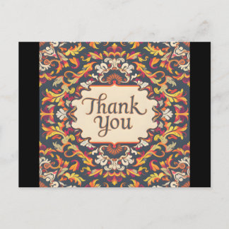 vintage elegant baroque style  postcard