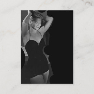 Vintage Elegant Bathing Suit Beauty Business Card