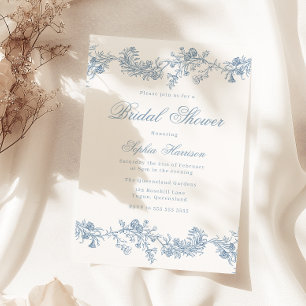 Vintage Elegant Bridal Shower Invitation