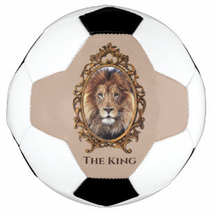 Vintage Elegant Brown Lion King Retro Dads Football