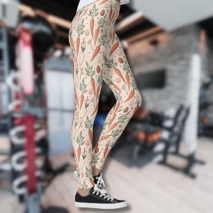 Vintage Elegant Carrots with Blossoms and Tiny Egg Leggings