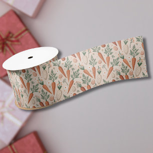 Vintage Elegant Carrots with Blossoms and Tiny Egg Satin Ribbon