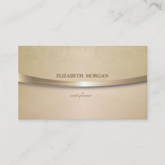 Vintage Elegant,Chic,Floral Business Card (Front)