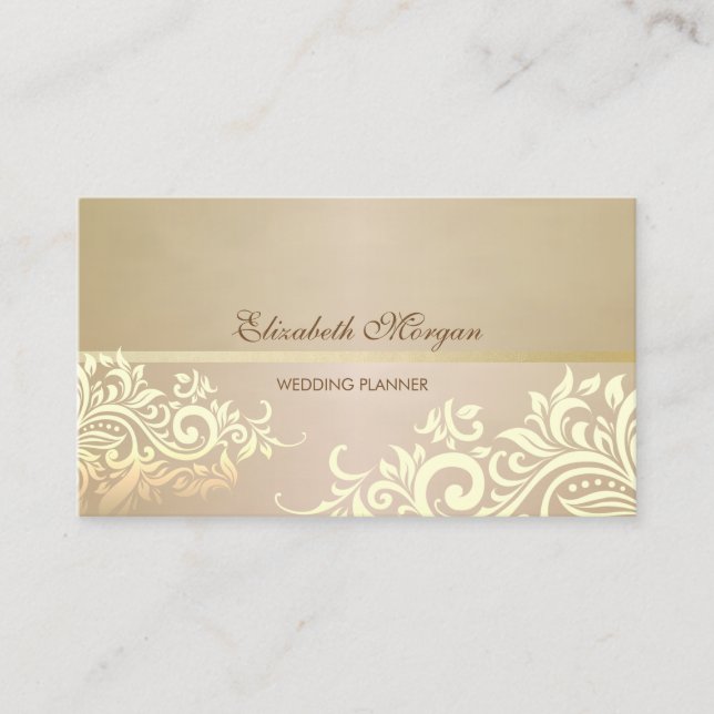 Vintage Elegant,Chic,Lace Business Card (Front)