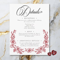 Vintage Elegant Chinoiserie Floral Heart Wedding