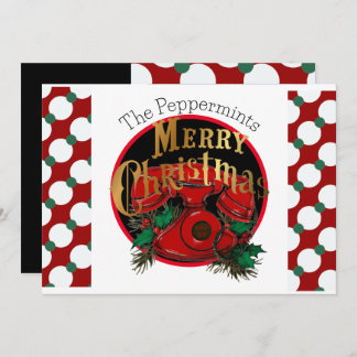 Vintage Elegant Christmas Telephone Personalised Holiday Card